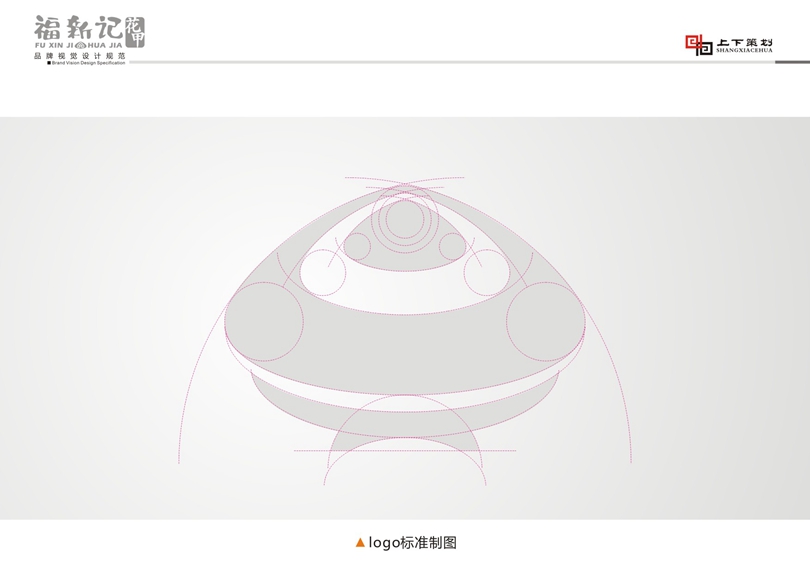 福新記花甲標(biāo)志設(shè)計(jì)，新鄉(xiāng)logo設(shè)計(jì)